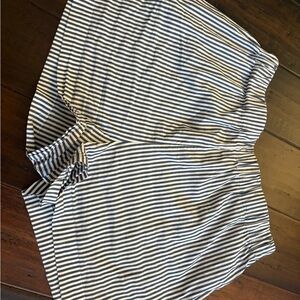 ALIX NYC Black and White Striped Mini Skirt